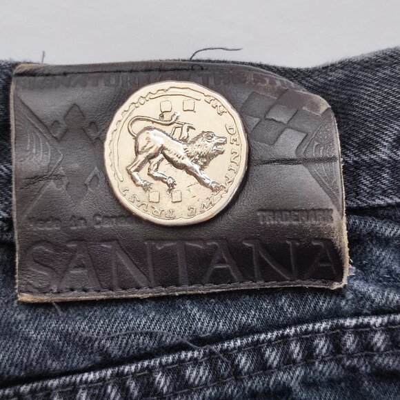 Vintage Santana by Parasuco jeans women's size 31 black curvy high-rise - Picture 5 of 15